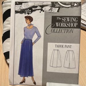 The Sewing Workshop Tahoe Pants sewing pattern uncut factory fold